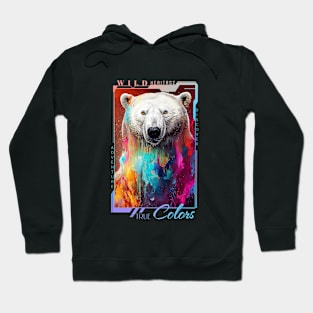 Polar Bear  Animal Discovery Adventure Nature Planet Earth Paint Hoodie